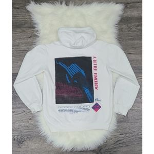 COPY - White Hoodie with Retro Graphics